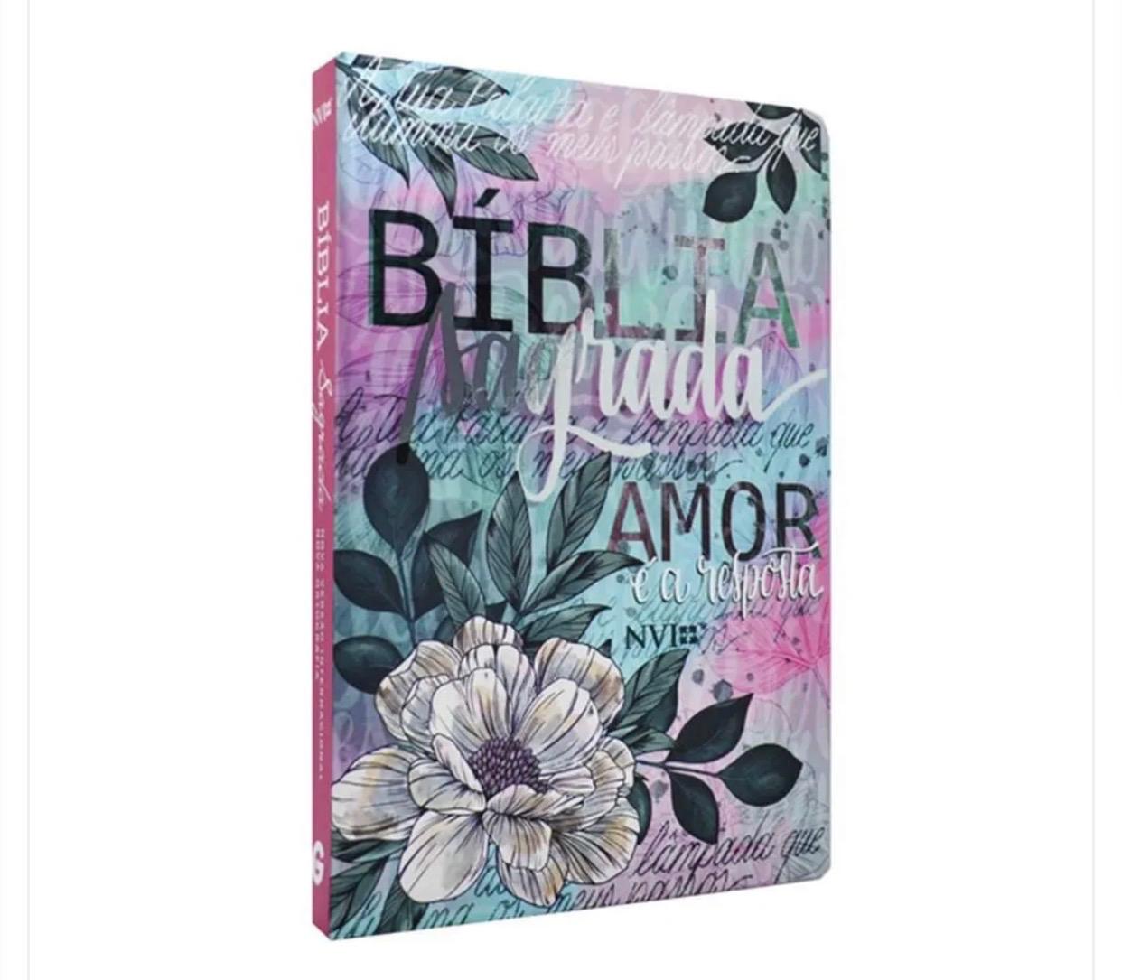 Bíblia Sagrada Nvi | Capa Dura | Flor Artística