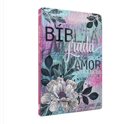 Bíblia Sagrada Nvi | Capa Dura | Flor Artística