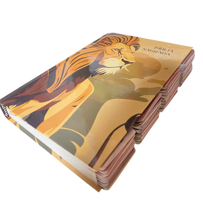 Bíblia Sagrada Capa Leão Abas  | NVI | Letra Normal | Capa Dura