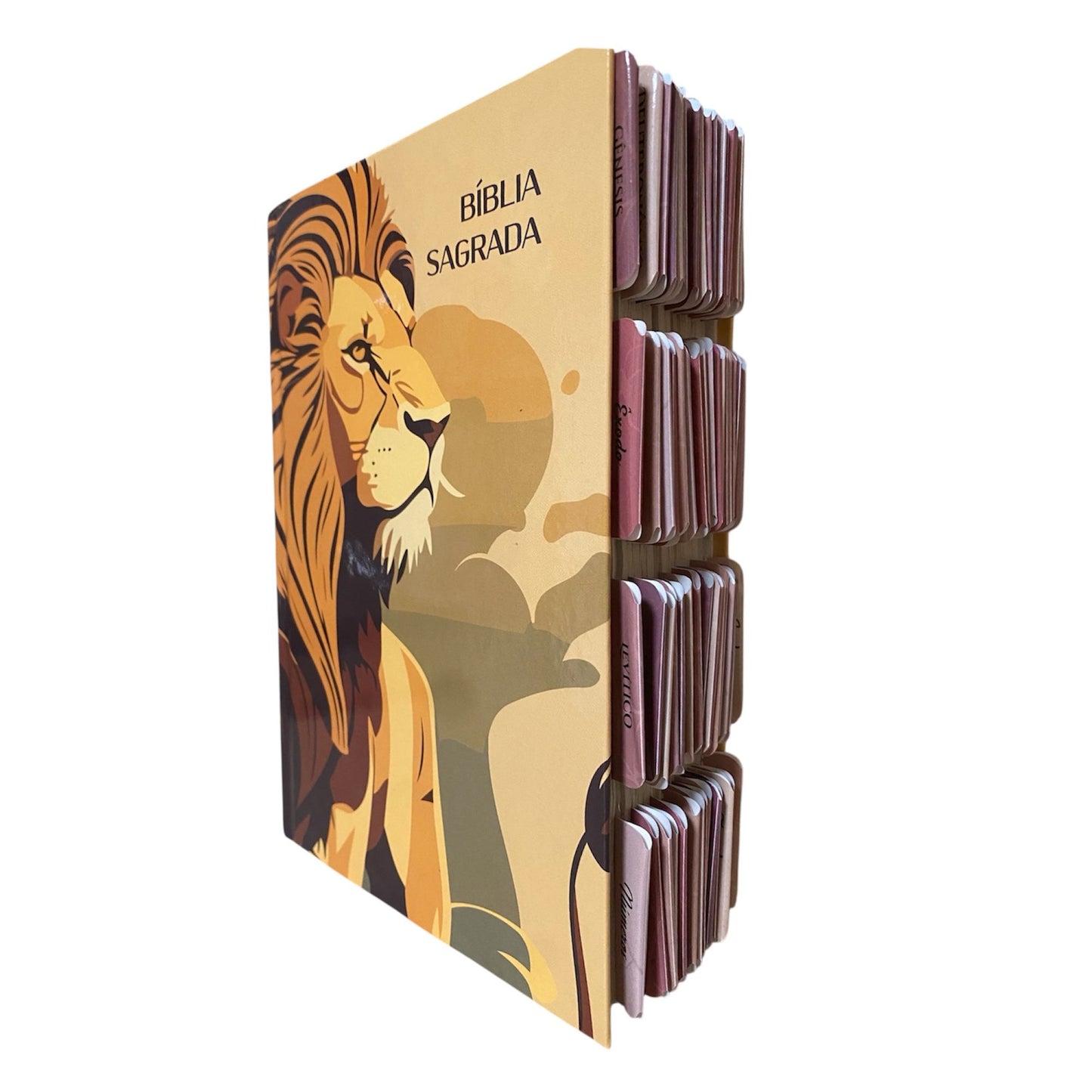 Bíblia Sagrada Capa Leão Abas  | NVI | Letra Normal | Capa Dura
