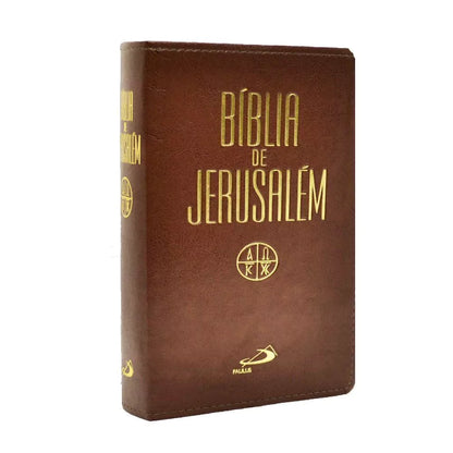 Bíblia De Jerusalém Com Apócrifos Marrom Claro
