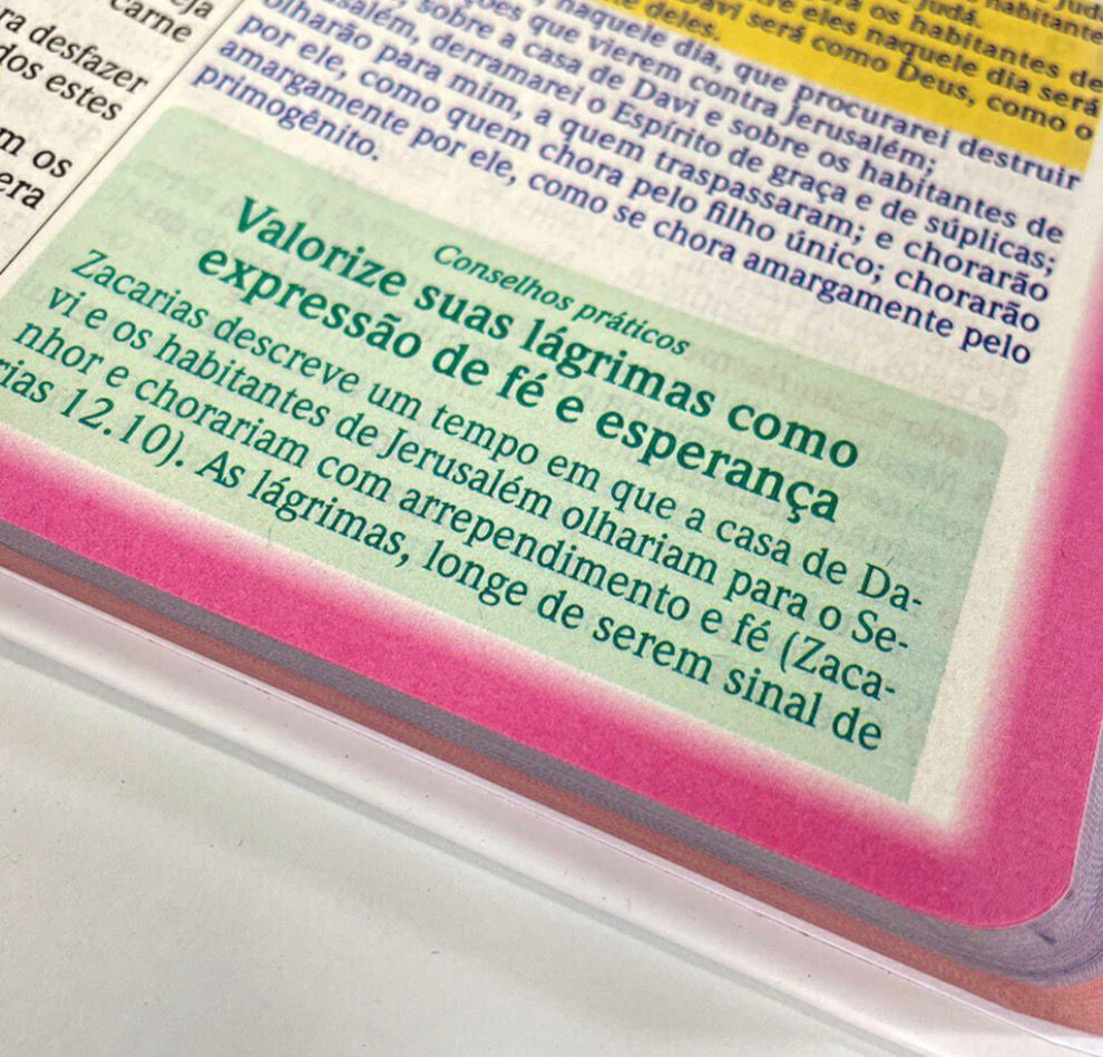 Bíblia de Estudo Para o Cotidiano da Mulher | NVA | Full Collor | Capa Dura Branca