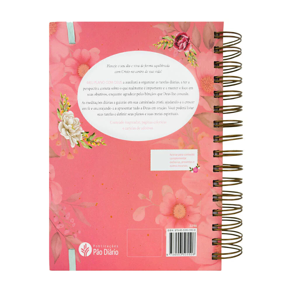 Planner Devocional Pão Diário Meu Plano Com Deus Permanente - Capa Intimidade