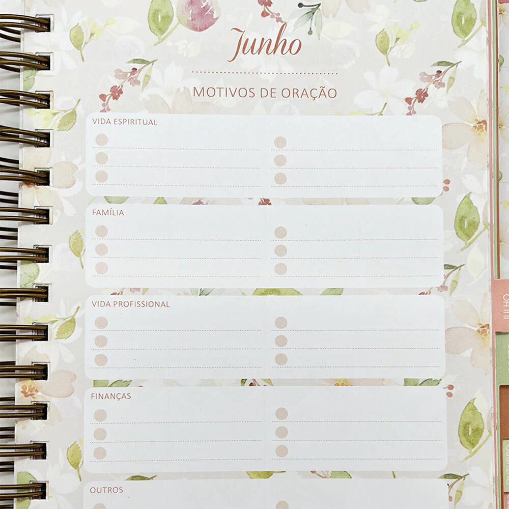 Planner Devocional Pão Diário Meu Plano Com Deus Permanente - Capa Intimidade