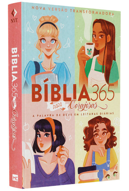 Biblia 365 para Corajosas | NVT | Letra Grande | Capa Brochura