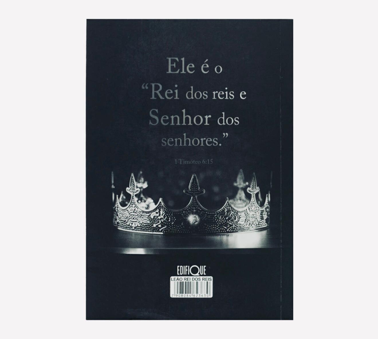 Bíblia Evangelismo ARC - Capa Leão Rei Dos Reis - Edição De Bolso
