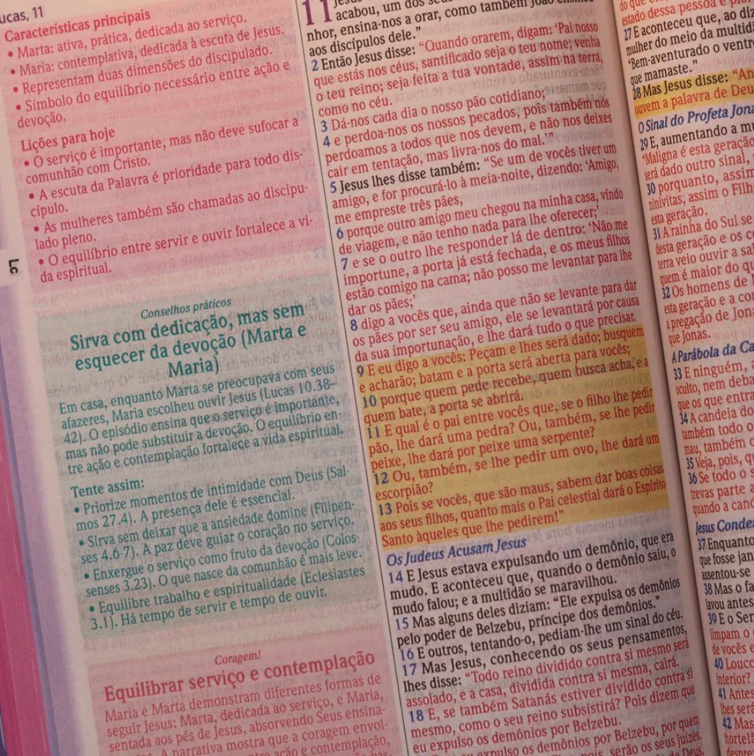 Bíblia de Estudo Para o Cotidiano da Mulher | NVA | Full Collor | Capa Dura Preta Com Rosa Dalias