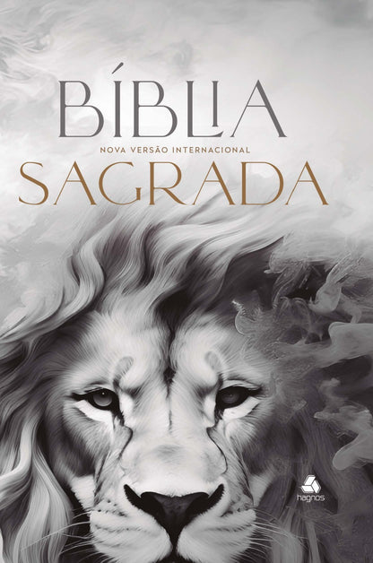 Bíblia Sagrada NVI - Leão libertador - Capa dura - Compacta