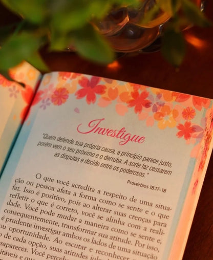 Devocional 3 Minutos de Sabedoria para Mulheres Flores de Outono