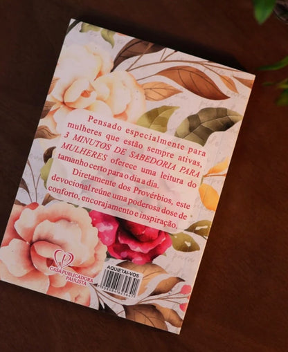 Devocional 3 Minutos de Sabedoria para Mulheres Flores de Outono