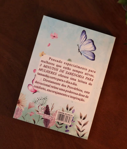 Devocional 3 Minutos de Sabedoria para Mulheres Borboleta Azul